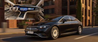 Az új EQS 575 mérföldes hatótávval és yoke kormánnyal lép szintet