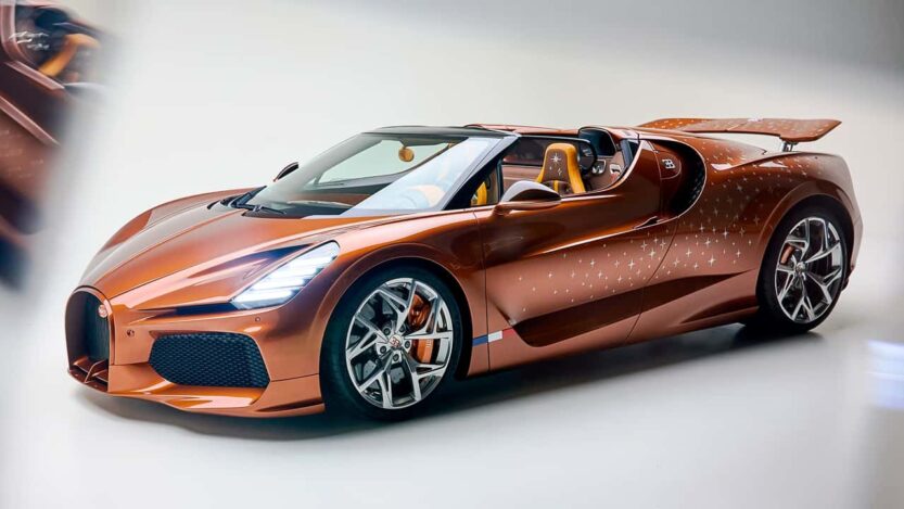 A Bugatti W16 Mistral 1600 lóerős egyedi példánya a Kis Herceg előtt tiszteleg