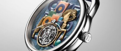 A Hermès új Arceau Cavalier en Formes óráján a kubista lovasművészet és a haute horlogerie találkozik