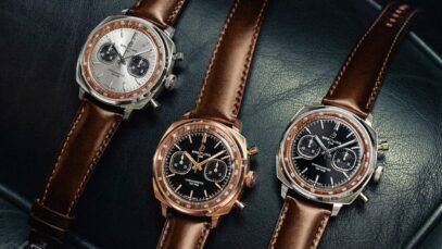 A Breitling és az Aston Martin közös órája előtt tiszteleg a legendás James Bond autó előtt