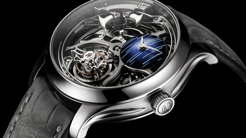 A H. Moser & Cie. Endeavour modellje hanggal, fénnyel és mozgással kelti életre a kozmikus esőt