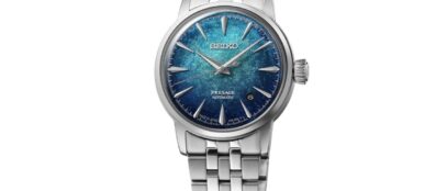 A Seiko Presage Cocktail Time számlapja most egy látványos zúzott jég textúrát kapott
