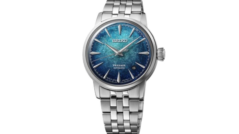 A Seiko Presage Cocktail Time számlapja most egy látványos zúzott jég textúrát kapott