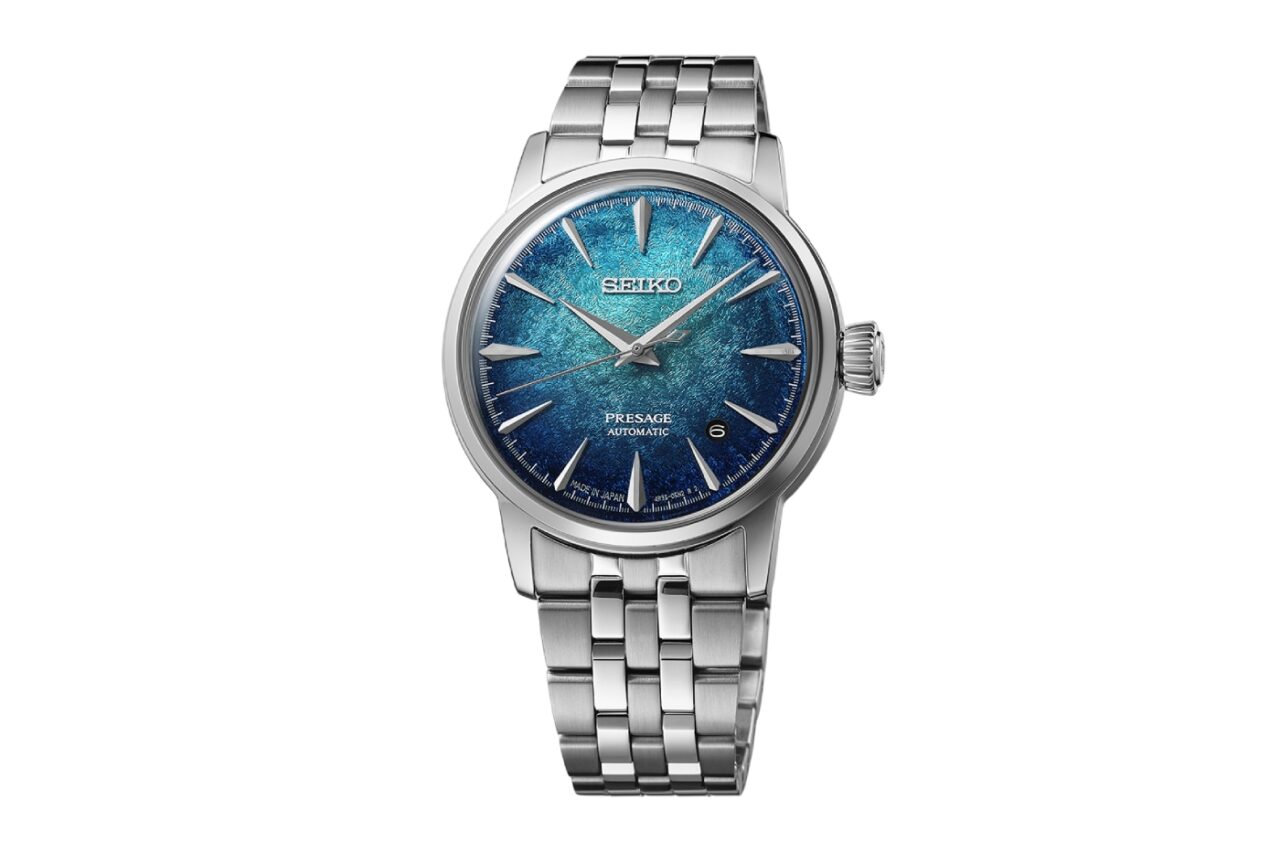 A Seiko Presage Cocktail Time számlapja most egy látványos zúzott jég textúrát kapott