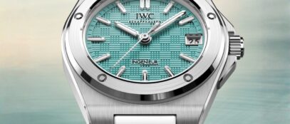 Az IWC Ingenieur Automatic 35 nyári kék számlapja azonnal elhozza a gondtalan tengerparti hangulatot