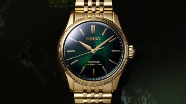 Az ősfenyők kérgének textúráját idézi meg a Seiko és a TRADMAN’S BONSAI közös Presage számlapja