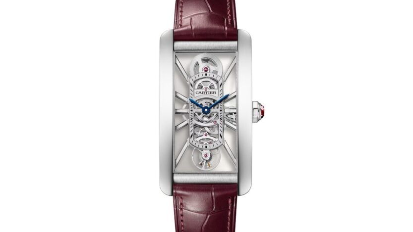 A Cartier Tank Américaine most először csontvázszerkezettel mutatkozik be az új 1988 MC kaliberrel
