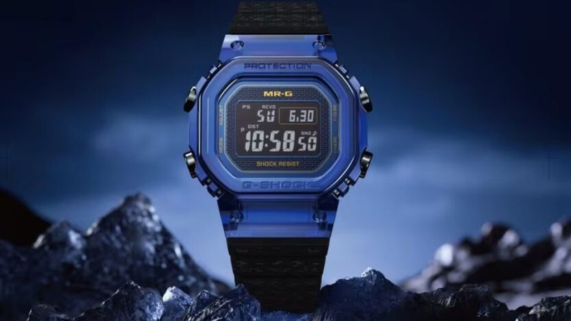 A G-Shock 80 ezer dolláros MRG-D5000 órája teljes egészében kék zafírból készült